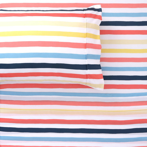 Seaside Printed Microfibre Sheet Set