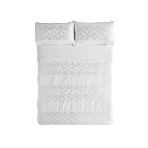 Zuma White Quilt Cover Set | Temple & Webster