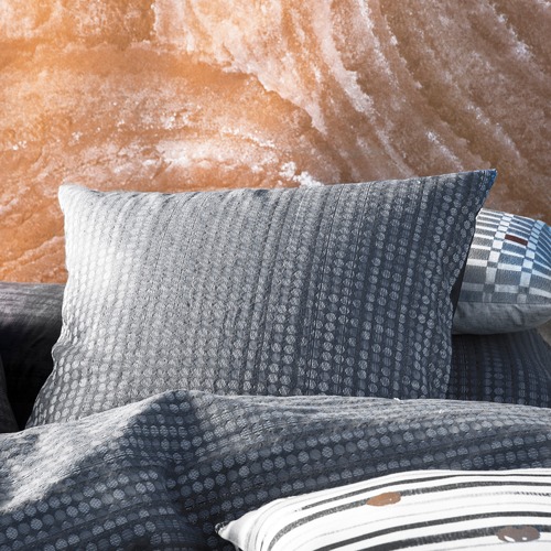 Charcoal Anwar Spot Euro Pillowcase Temple & ster