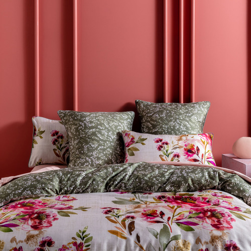 Kas Taneya Cotton Sateen Quilt Cover Set Temple & ster