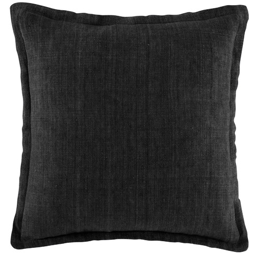Kas Black Linen Cushion Temple & ster