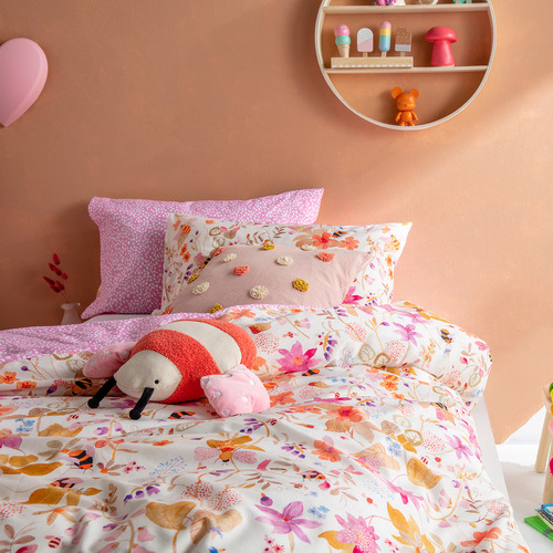 Bee Garden Cotton Percale Quilt Cover Set