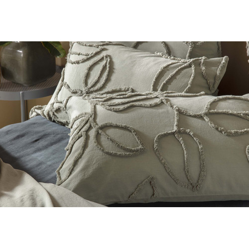 Kas Olive Sorrel Cotton Quilt Cover Set Temple & ster