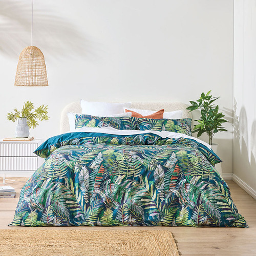 Fernly Cotton Sateen Quilt Cover Set