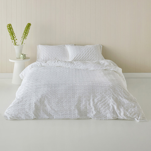 Jumbo Jacquard Cotton Waffle Quilt Cover Set