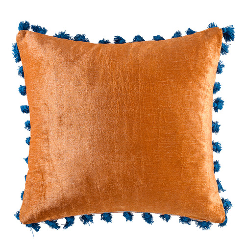 Strawberry Viscose & Velvet Cushion