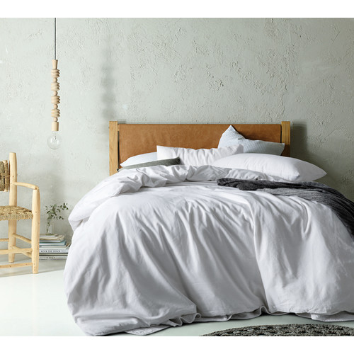 Accessorize White LinenBlend Quilt Cover Set & Reviews Temple & ster