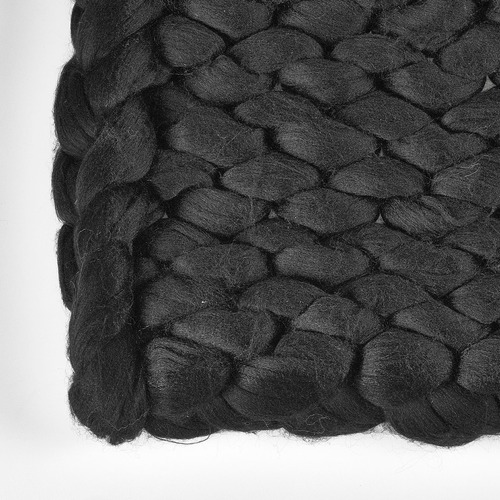 Accessorize Black Chunky Knit Throw & Reviews Temple & ster