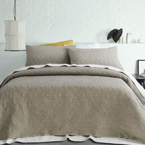 Accessorize Ikat Embossed Quilted Coverlet Set Reviews Temple