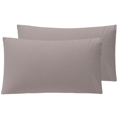 Accessorize Solid Cotton Flannelette Standard Pillowcases