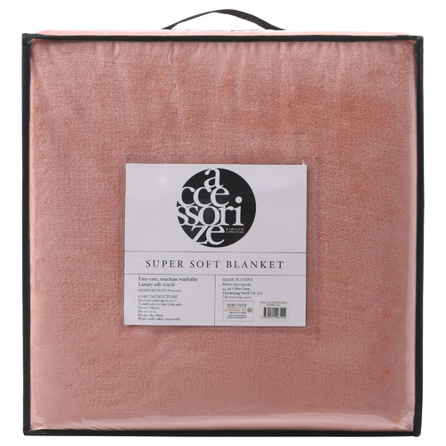 Accessorize Super Soft Queen & King Blanket | Temple & Webster