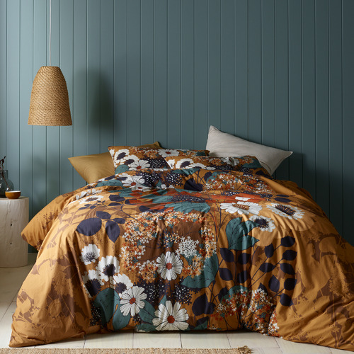 Markle Washed Cotton Printed Quilt Cover Set