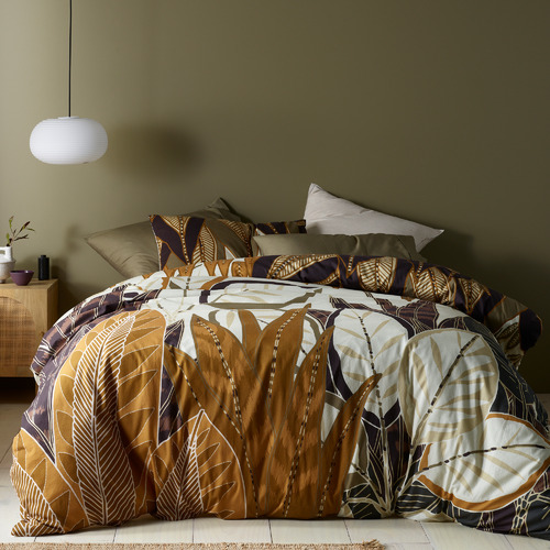 Bronte Washed Cotton Printed Quilt Cover Set