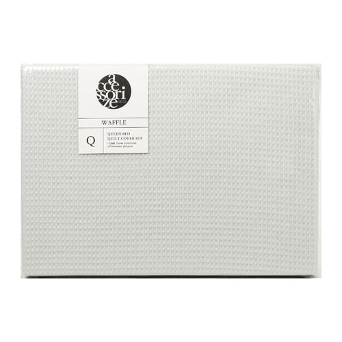 Silver Waffle All Seasons Quilt Cover Set