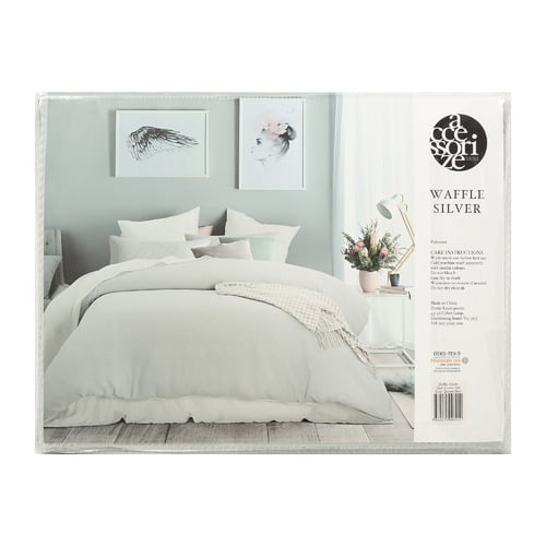 Silver Waffle All Seasons Quilt Cover Set