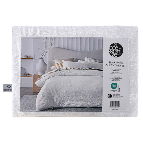 Elma Cotton-Blend Quilt Cover Set