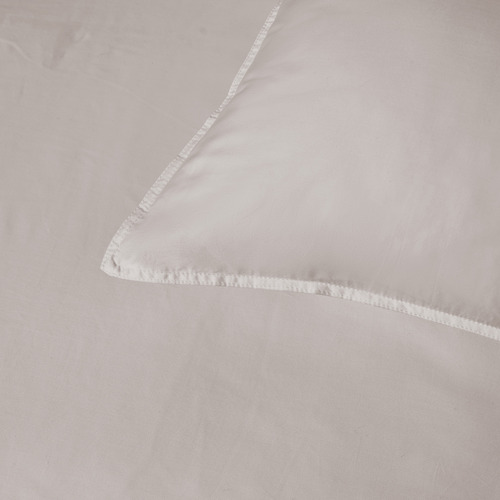 Stone Double Stitch Bamboo & Cotton Quilt Cover Set