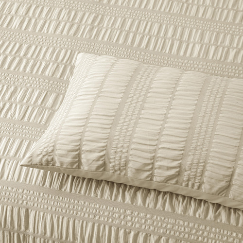 Natural Seersucker Quilt Cover Set