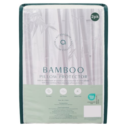 Bamboo-Blend Standard Pillow Protectors