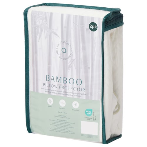 Bamboo-Blend Standard Pillow Protectors