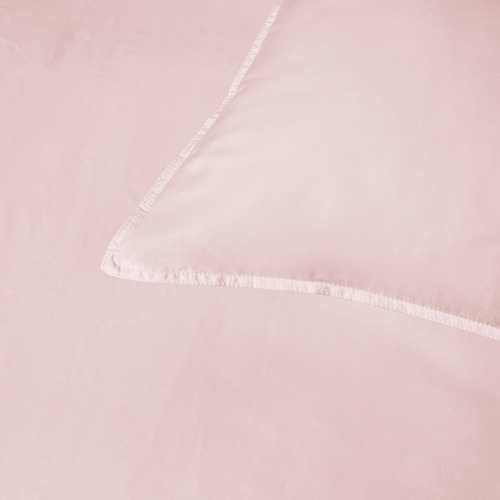Blush Double Stitch Bamboo & Cotton Quilt Cover Set