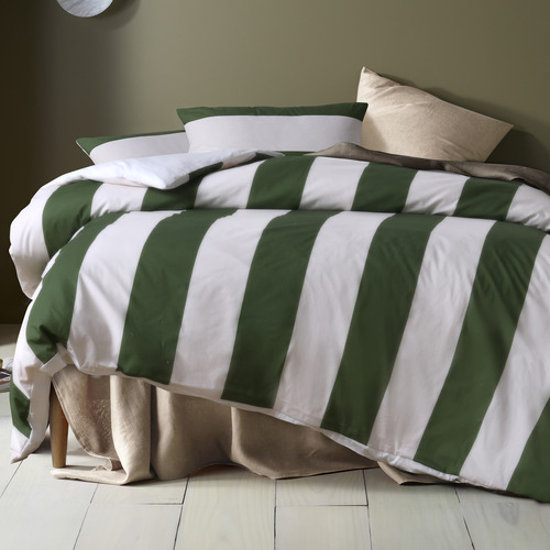 Green Regency Cotton Quilt Cover Set