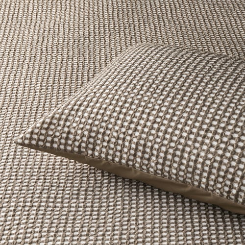 Natural Waffle Hokey Pokey Quilt Cover Set