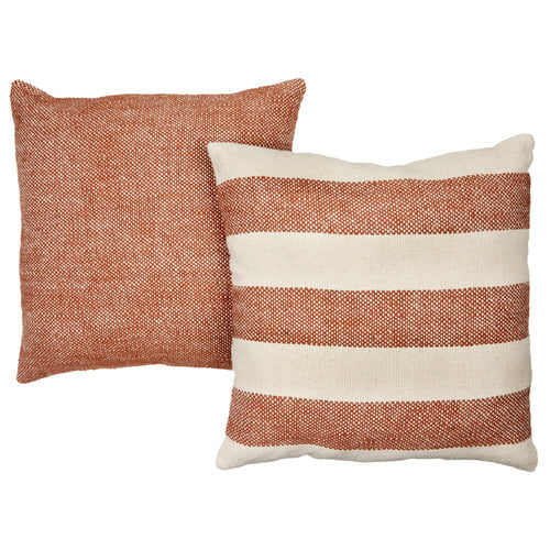 2 Piece Basket Weave & Hickory Cushion Set