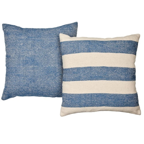 2 Piece Basket Weave & Hickory Cushion Set