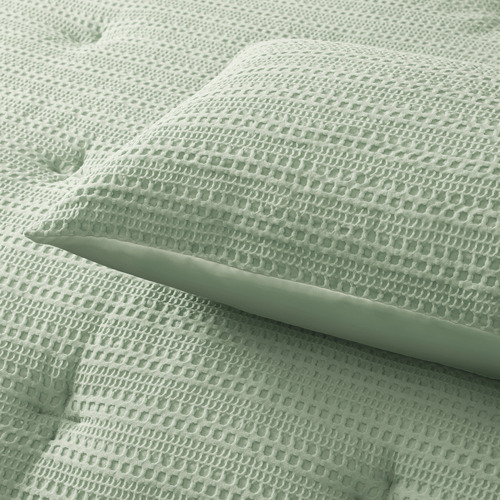 Sage Soho Waffle Comforter Set