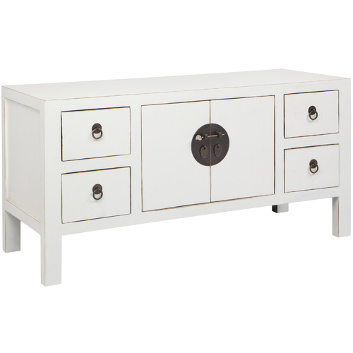 Small White Albert Entertainment Unit Temple Webster