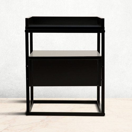 Brock Industrial Style Bedside Table Temple & ster