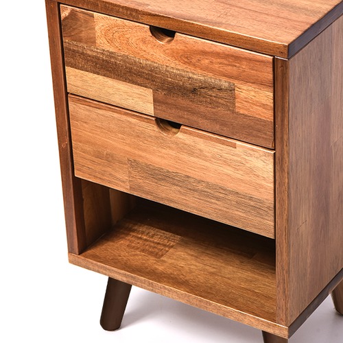Brooklyn Home Acacia Wood Ashton Bedside Table & Reviews Temple & ster