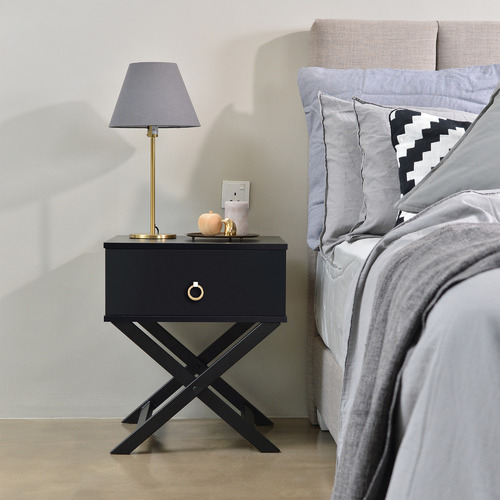 Brooklyn Home Cayla Cross Legged Bedside Table & Reviews Temple & ster