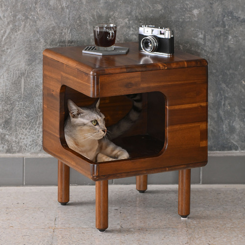 Brooklyn Home Moony Borneo Teak Wood Bedside Table | Temple & Webster