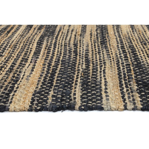 Grey Malmo Stripy Jute Rug