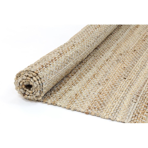 Blue Taj Basket Weave Jute Rug
