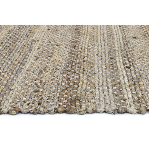 Grey Taj Basket Weave Jute Rug