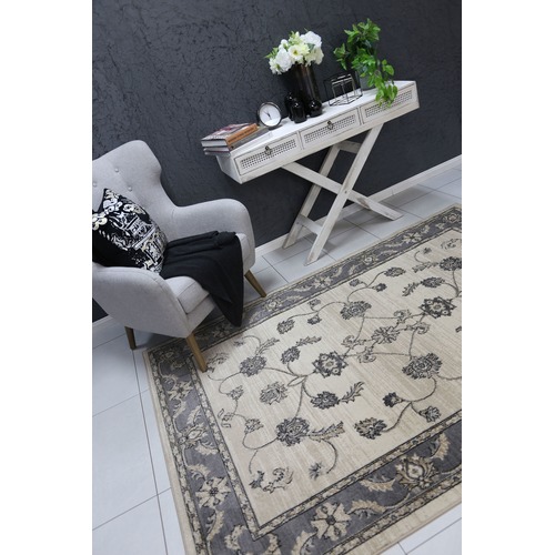 Lifestyle Floors Cream Arya Classic Rug Temple & ster