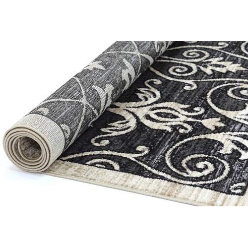 Lifestyle Floors Black Arya Classic Rug Temple & ster