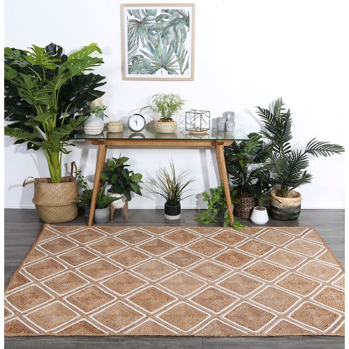 Natural  Parquetry Weave Artisan Contemporary Rug