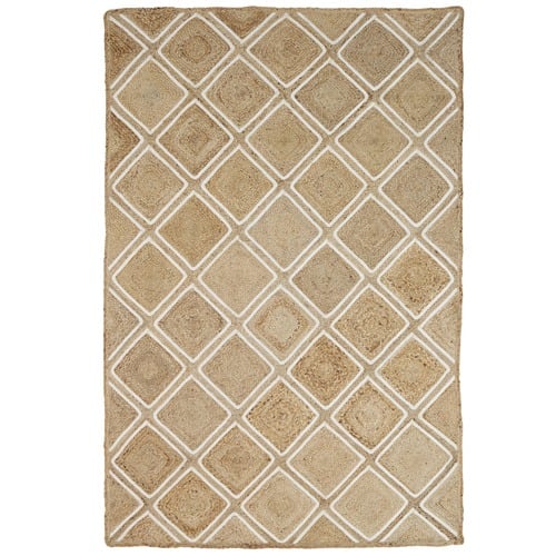 Natural  Parquetry Weave Artisan Contemporary Rug
