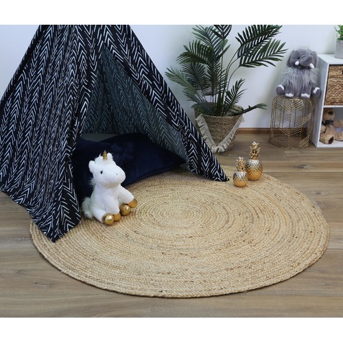 Organica Braided Reversible Round Jute Rug