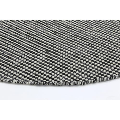 Charcoal North Hand Woven Jute Round Rug