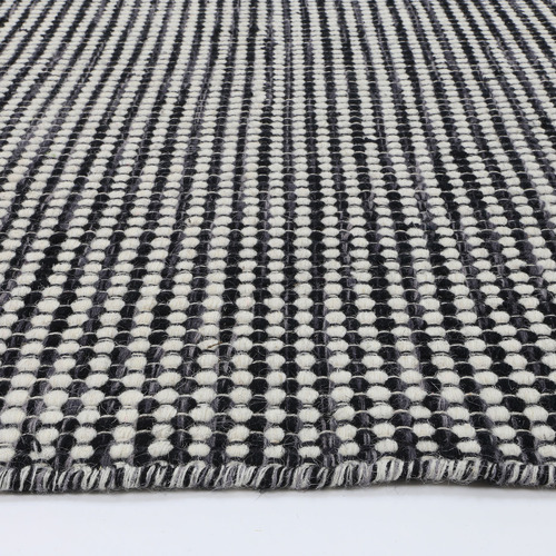 Charcoal Skandi Reversible Wool-Blend Rug