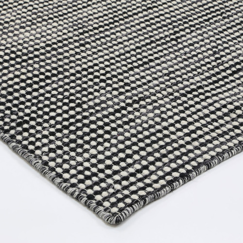 Charcoal Skandi Reversible Wool-Blend Rug