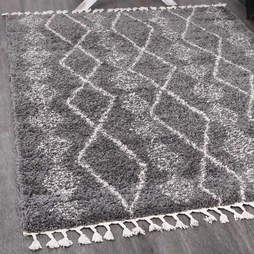 Dark Grey Zara Tribal Kasper Rug