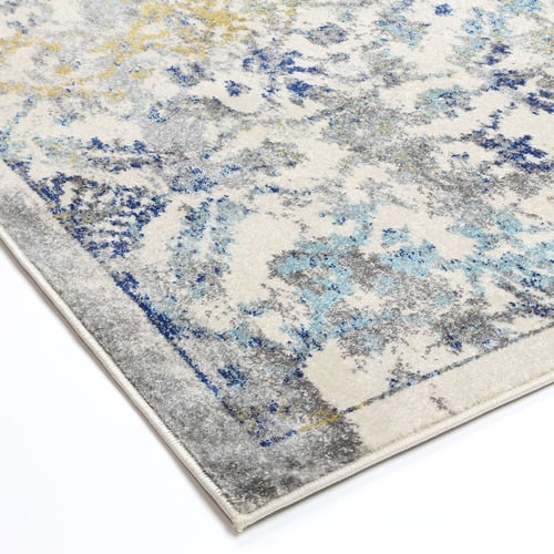 Blue Green Delicate Contemporary Rug