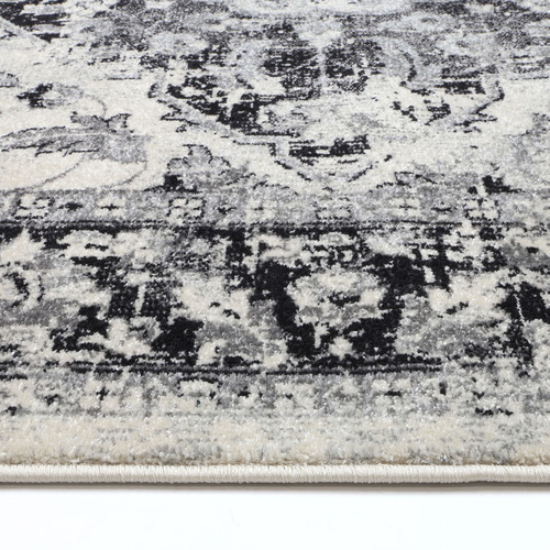 Grey & White Delicate Traditional Rug