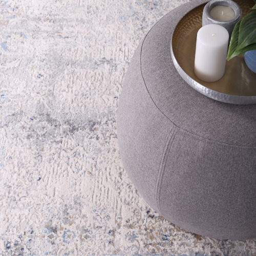 Lifestyle Floors Grey & Navy Expressions Contemporary Rug Temple